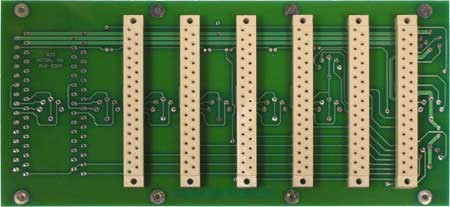 Card Cage View, 5 Input Audio Backplane for Hi-Speed "01" Model Steenbeck Film Editor